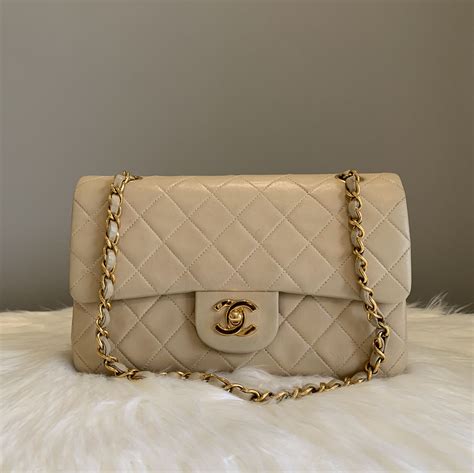 chanel classic flap small strap length|Chanel classic flap beige.